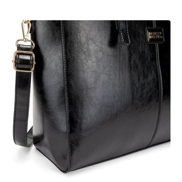 Badgley Mischa Julia Tote Weekender Rustic vegan leather crossbody XL Travel BAG - Picture 7 of 12